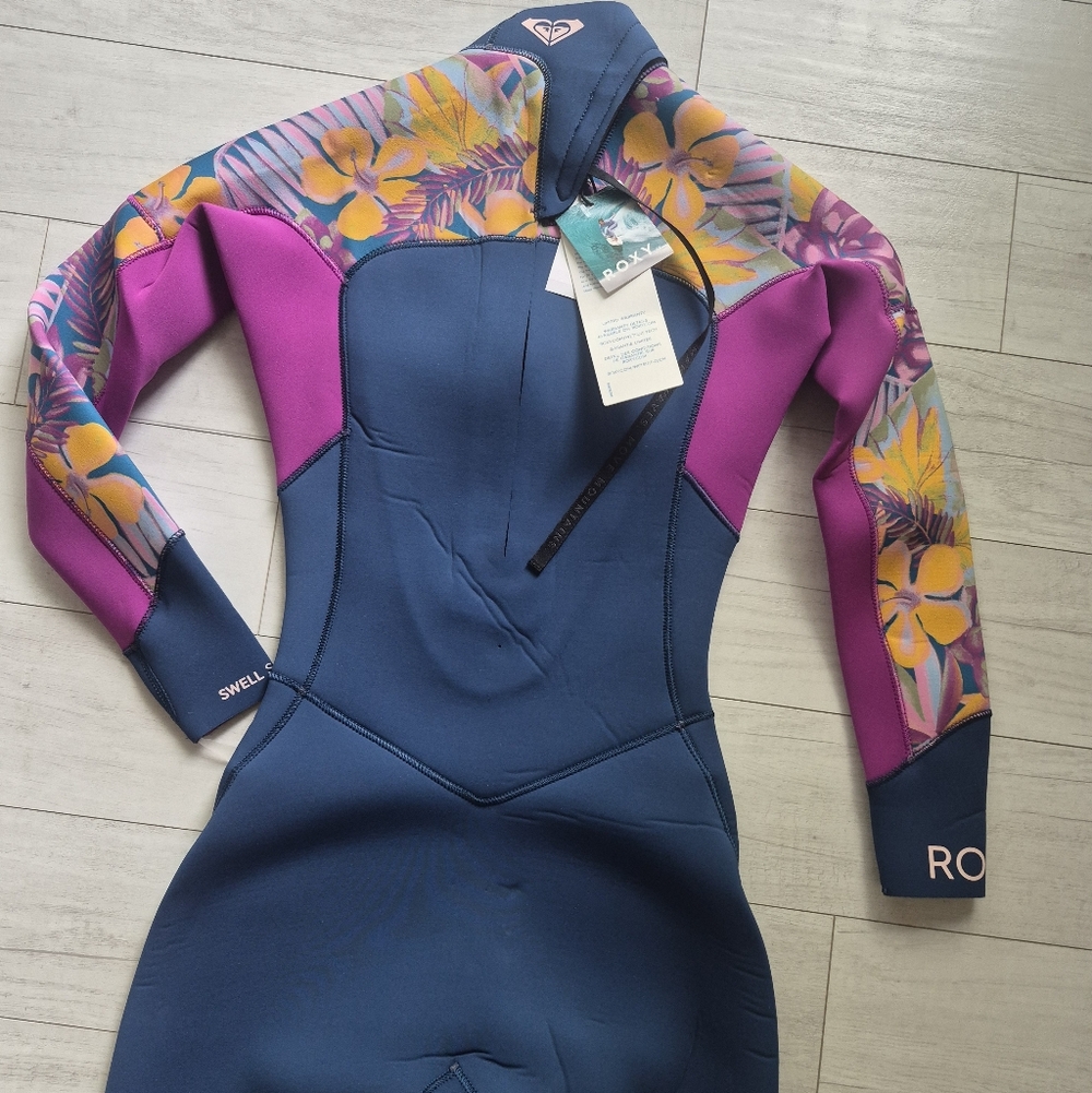 ROXY NEW 4/3 Swell Series GBS Back Zip Surf Wetsuit - Picture 9 of 14
